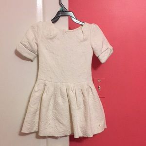 Girls designer cream party dress size 5y